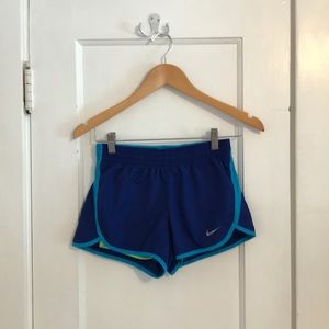 Blue Nike dry fit shorts